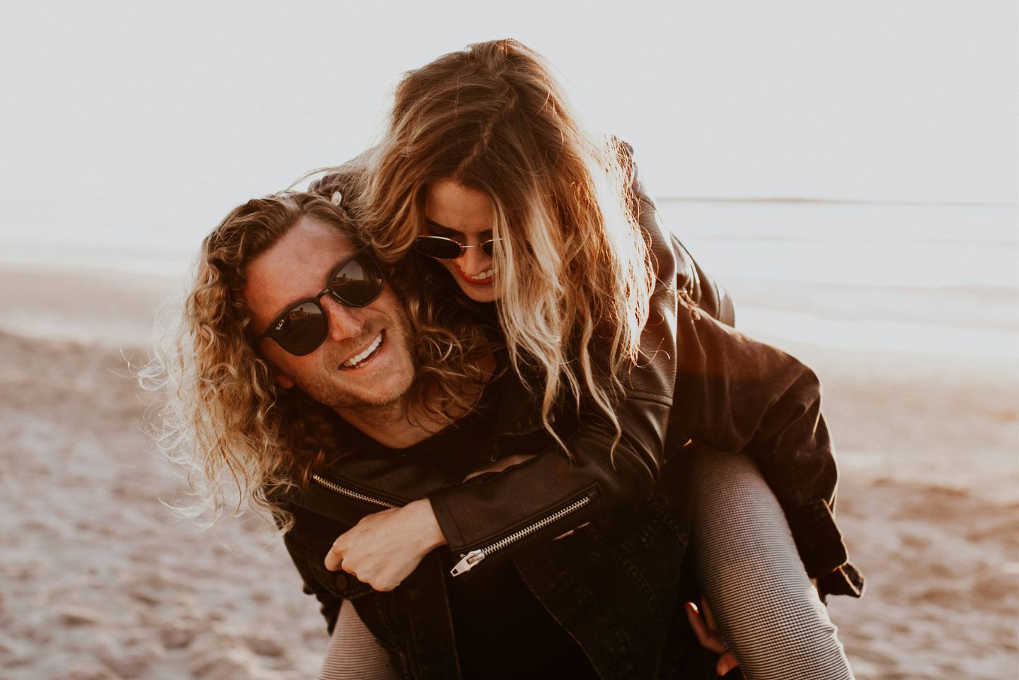 A couple on the beach in San Diego 