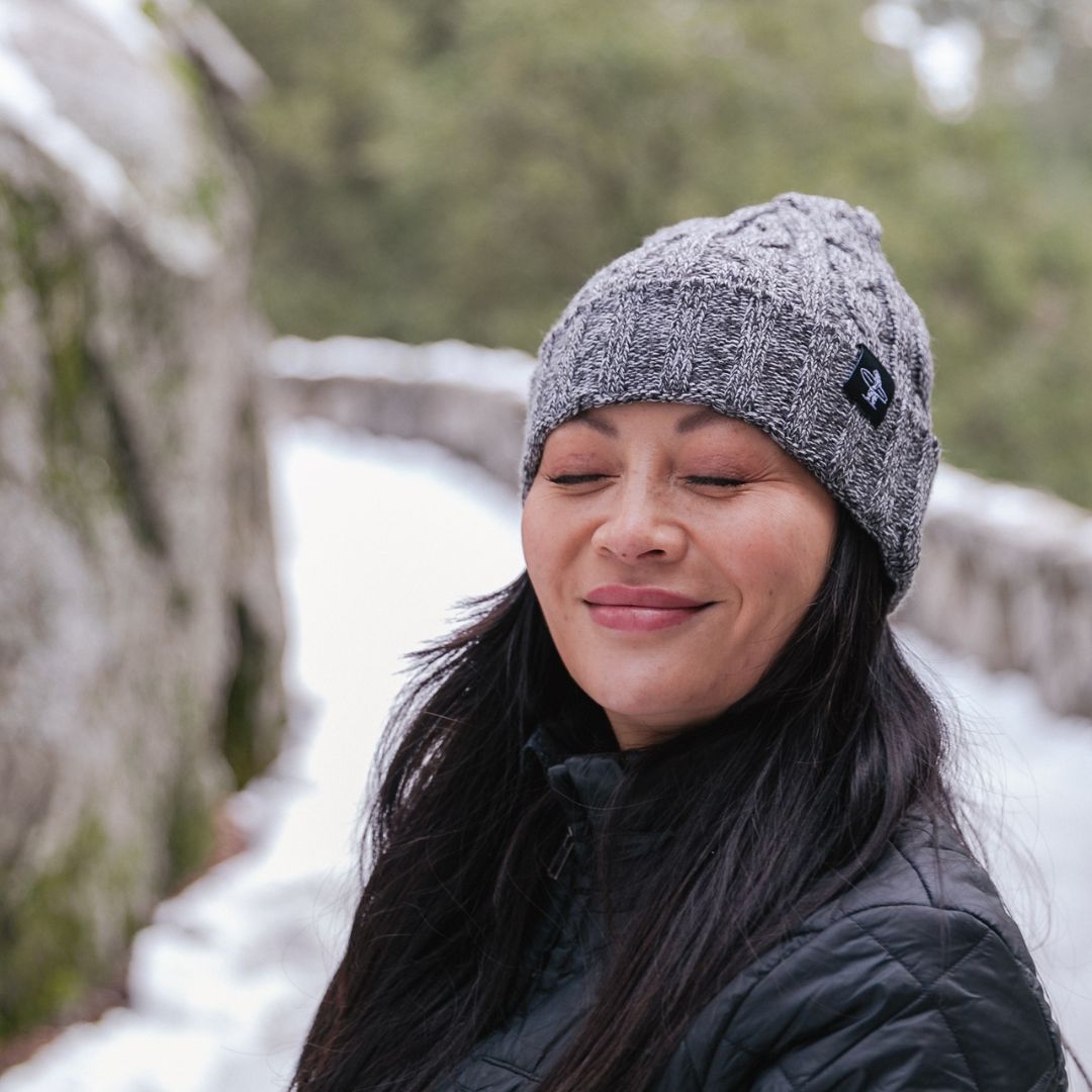 Storm Bixby Beanie from Everyday California to keep your head warm and stylish. 