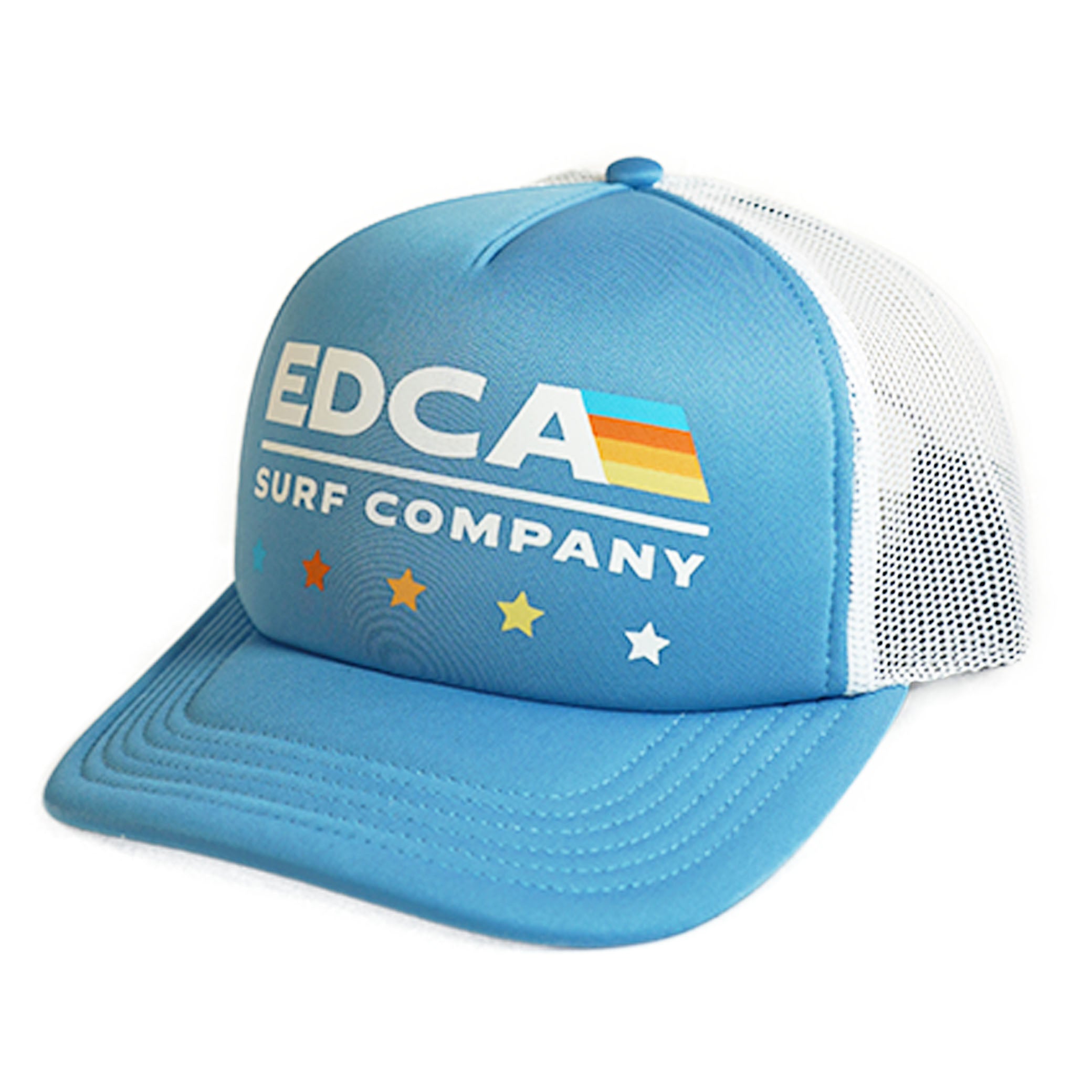 The front side of an EDCA Ranger Snapback hat.