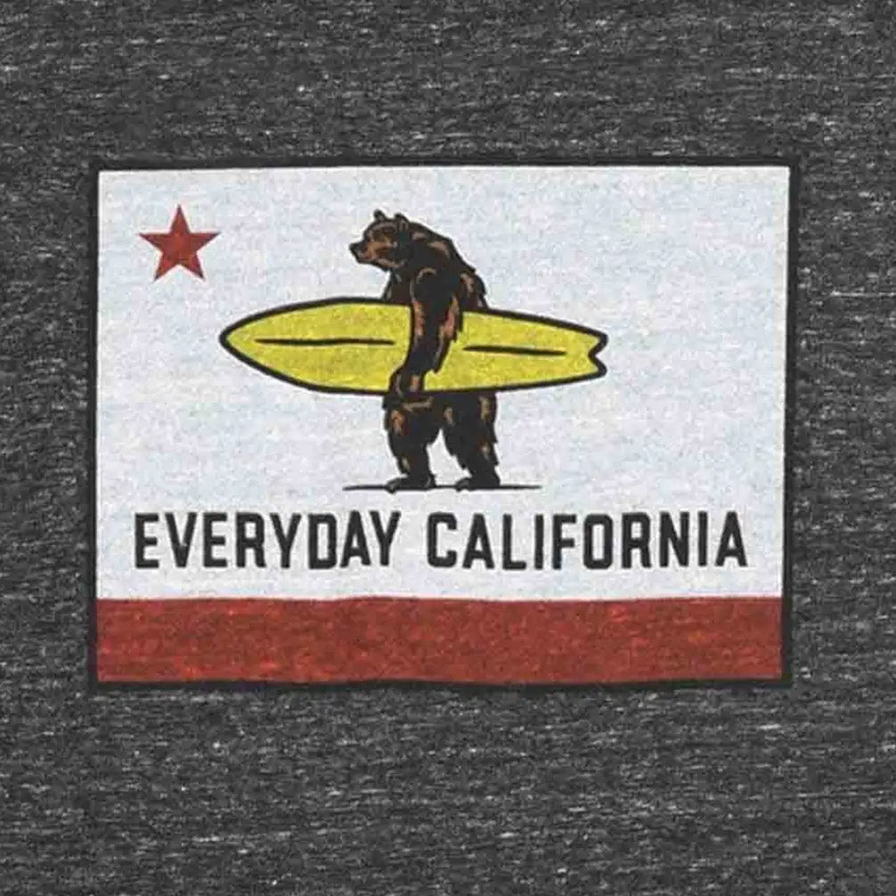 Everyday California El Joven Tee Charcoal - Classic California shirt for kids featuring the California Grizzly