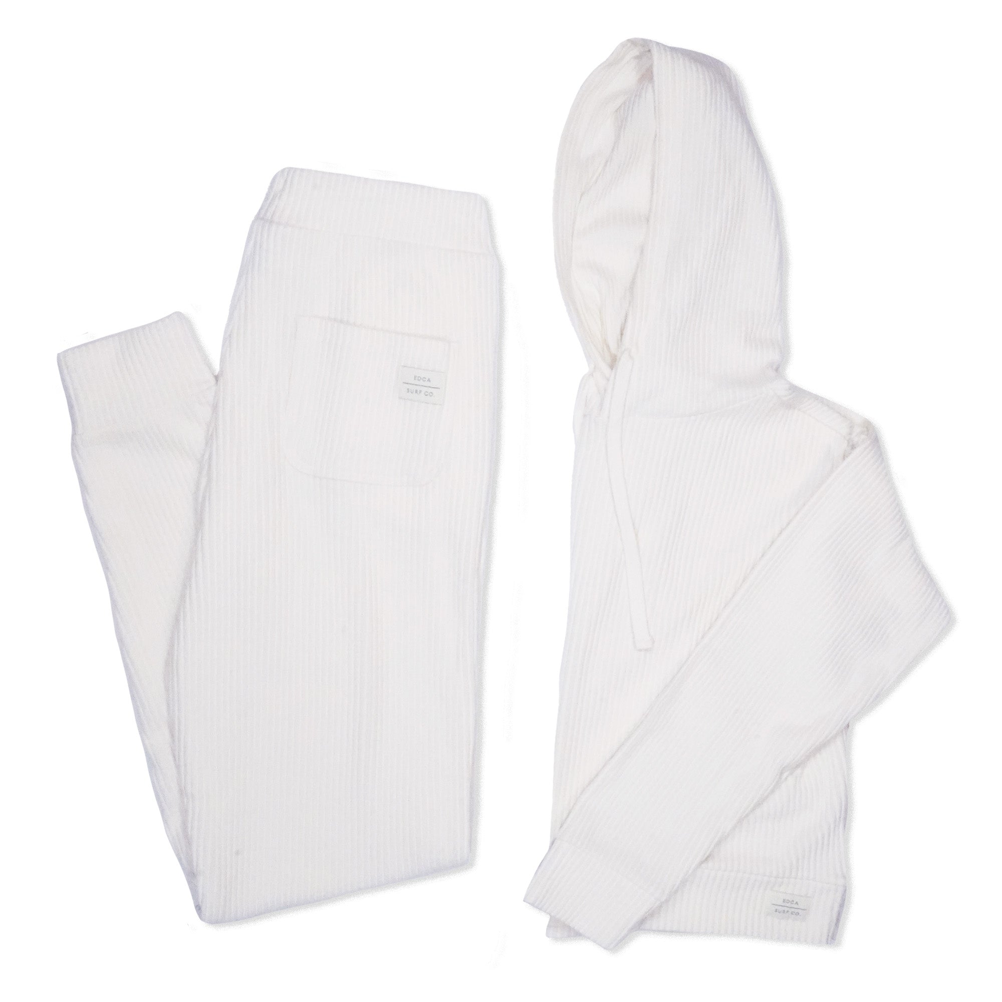 White Everyday California women's hoodie and jogger set