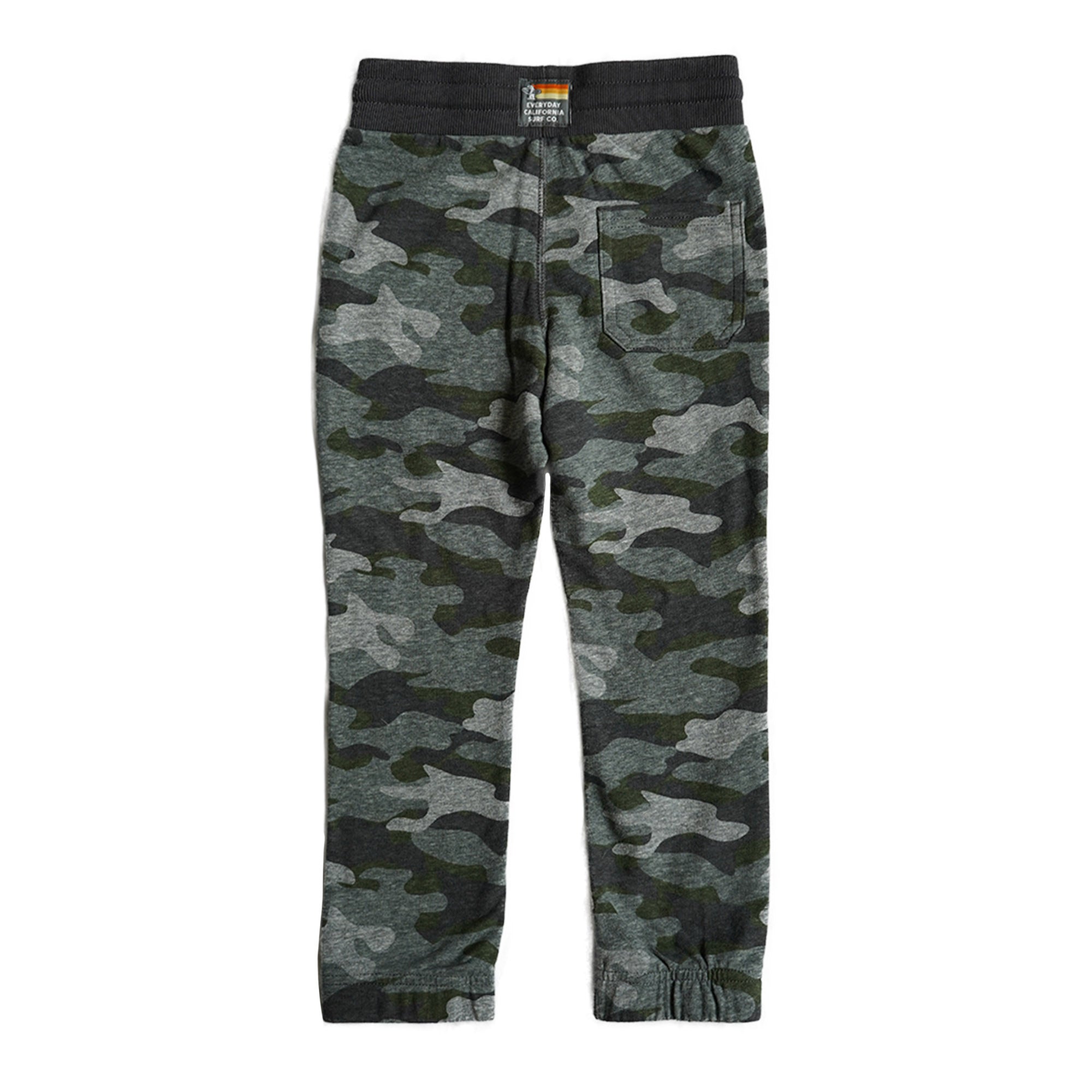 Camouflage pants on a white background