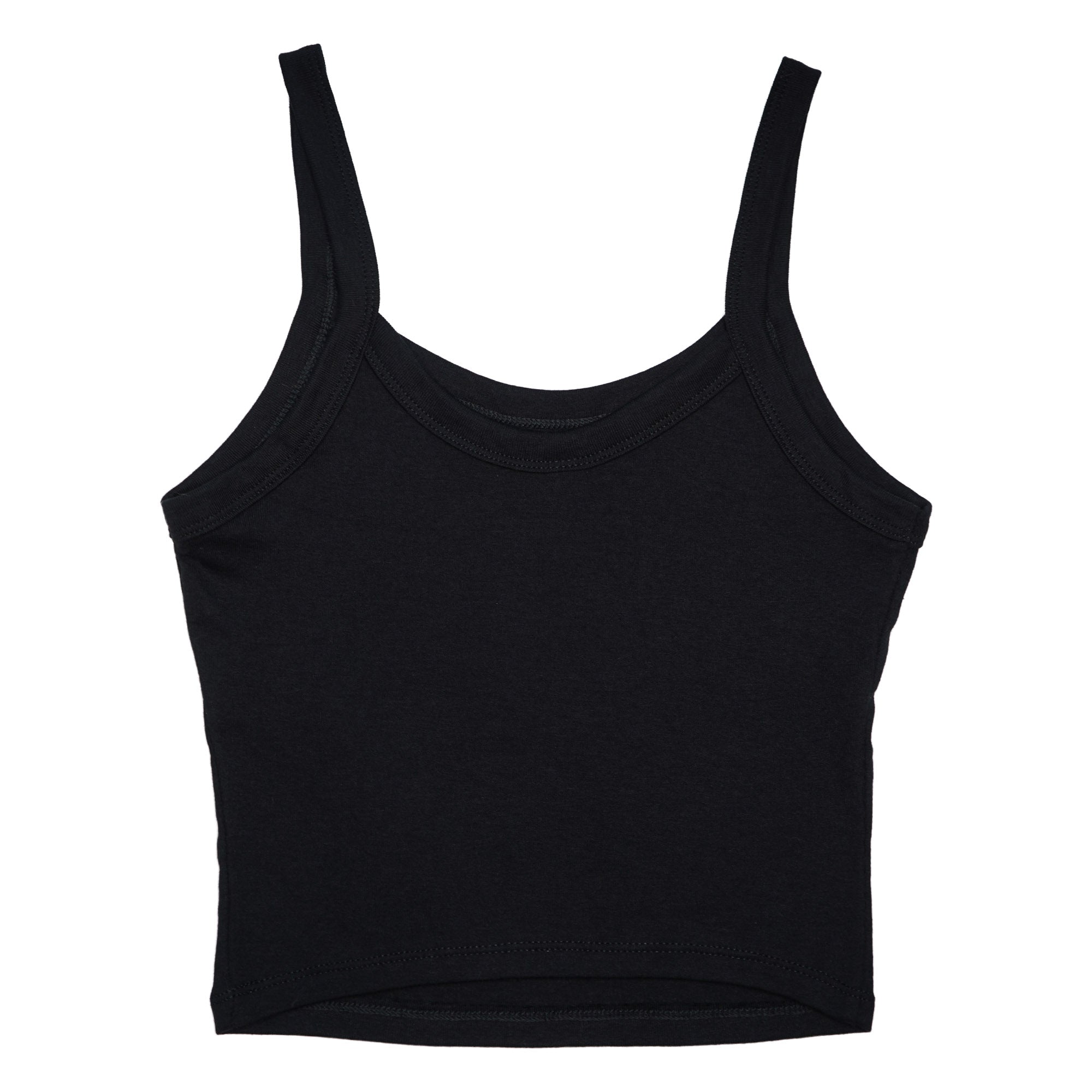 Black tank top on a white background
