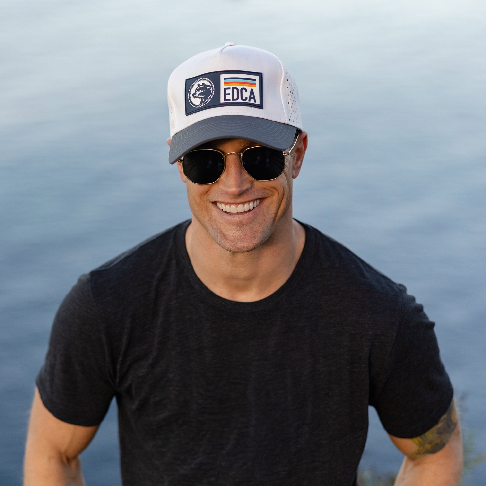 Male model wearing Everyday California Wilson snapback hat