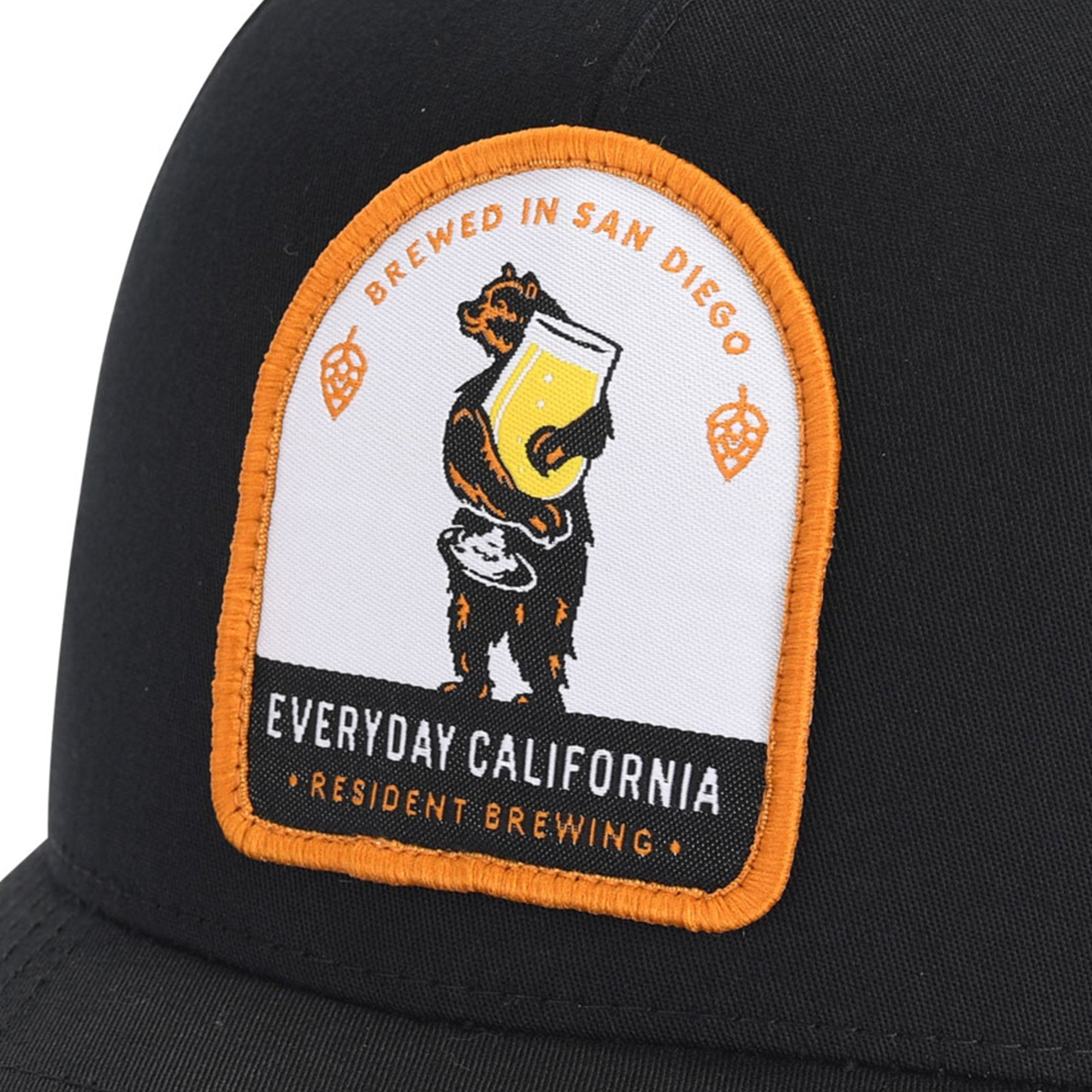 Everyday California Brewski Trucker Hat in Black