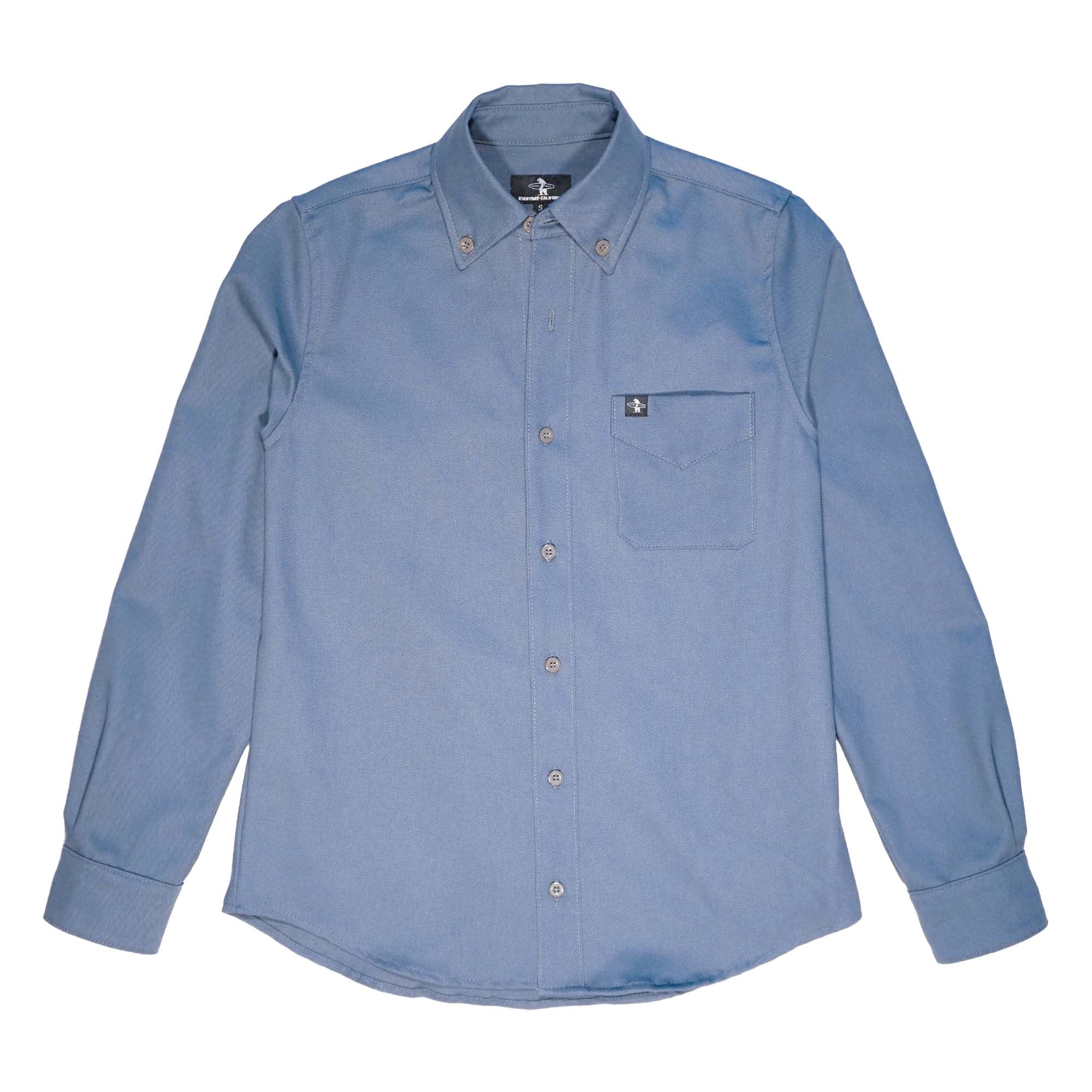 Everyday California Men's Cliffside Button Down Green Blue