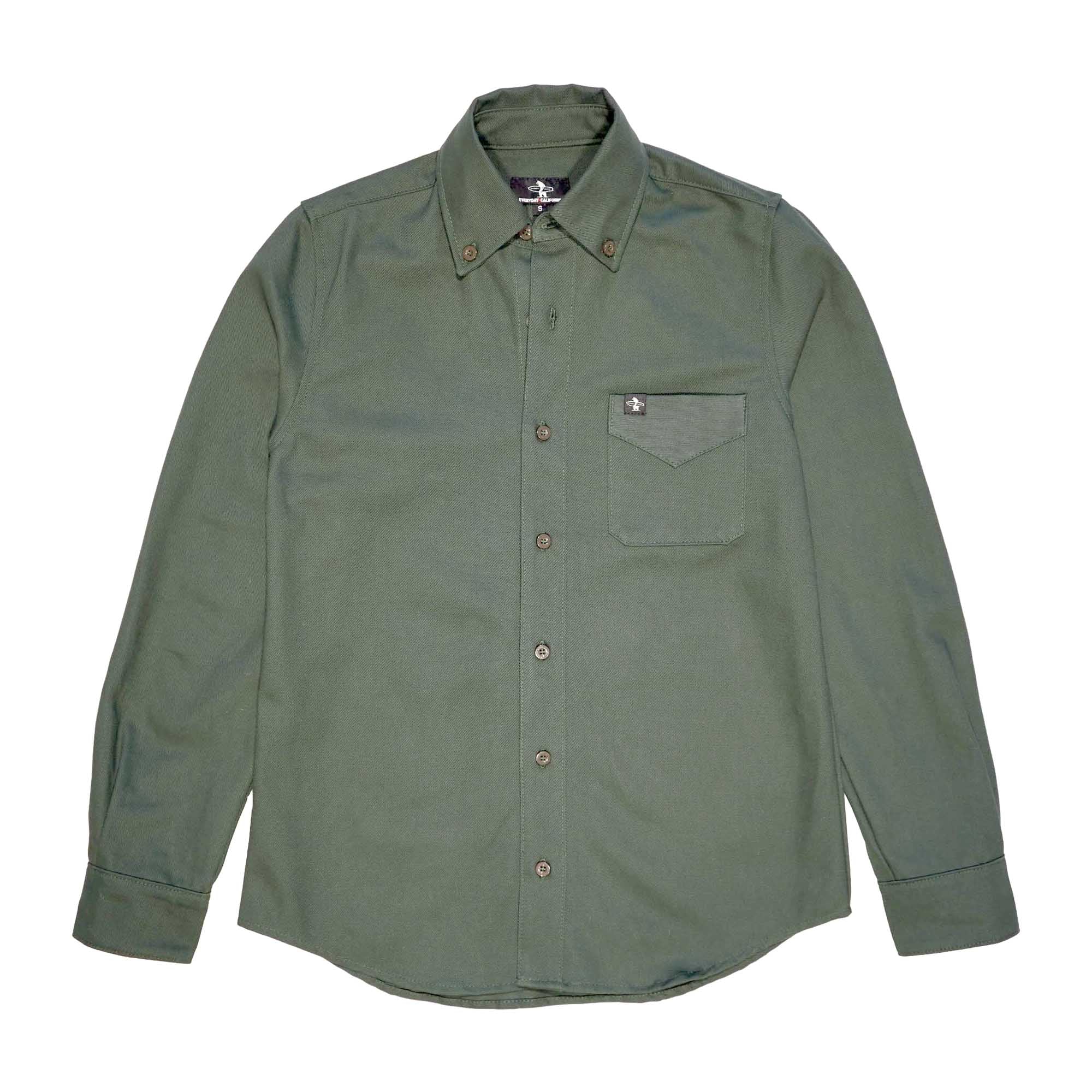 Everyday California Men's Cliffside Button Down Green