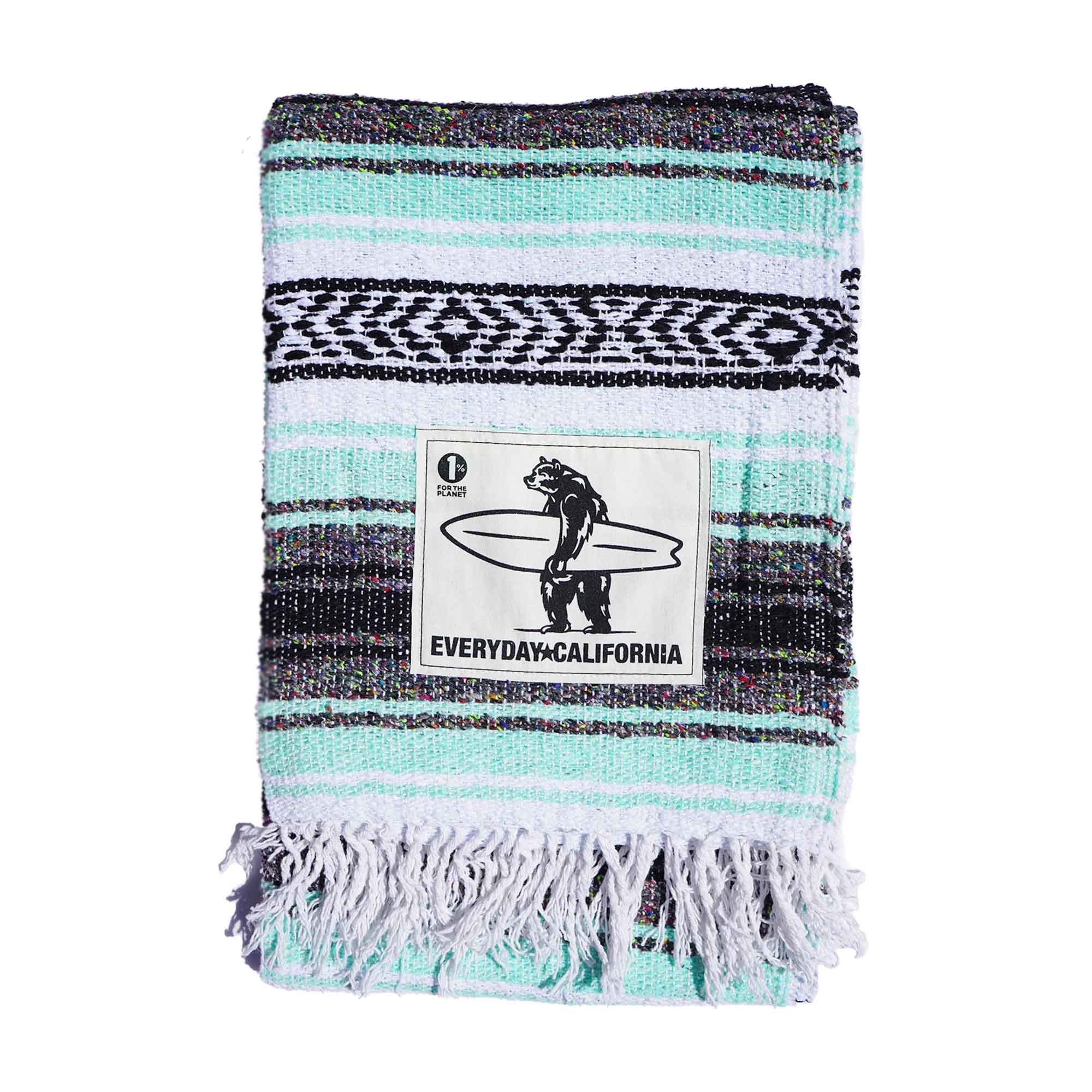 Everyday California Beach Baja Blanket in Mint