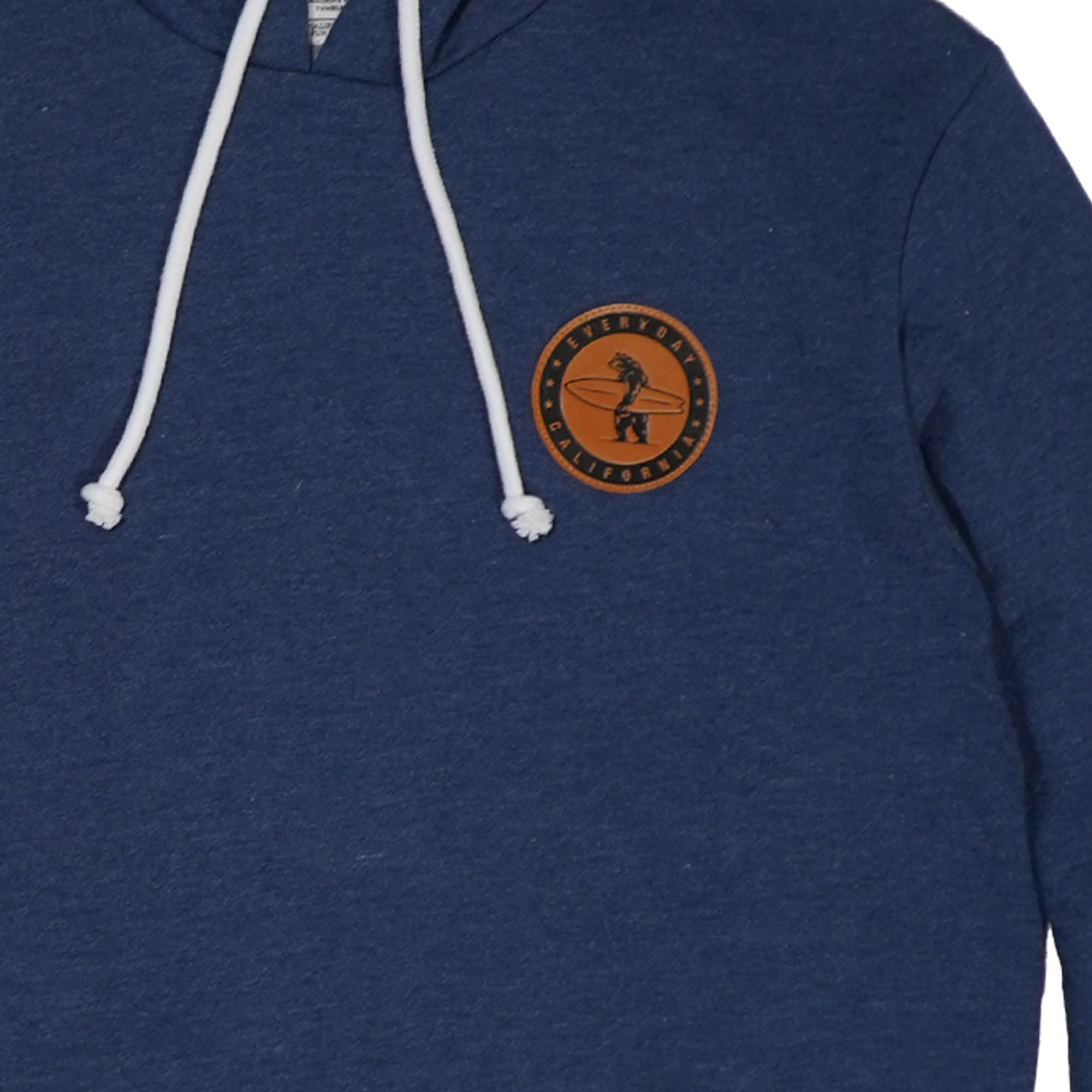 Close up of the Navy Challenger Hoodie 
