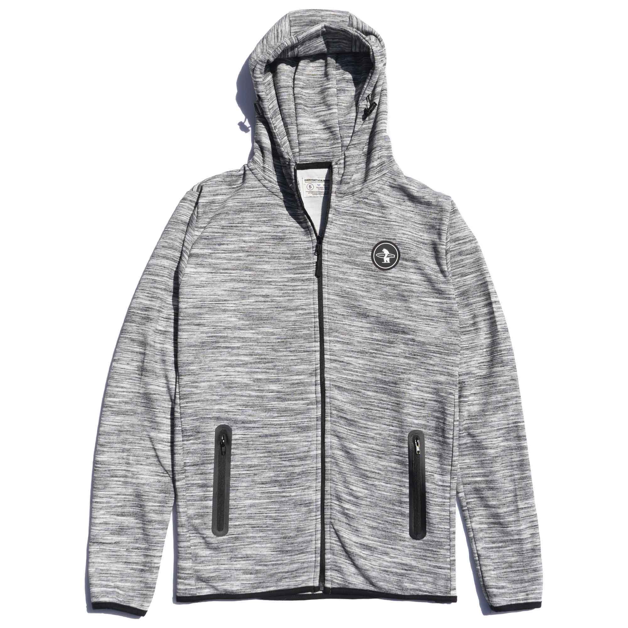 White Fleck Palisade Zip Up Hoodie