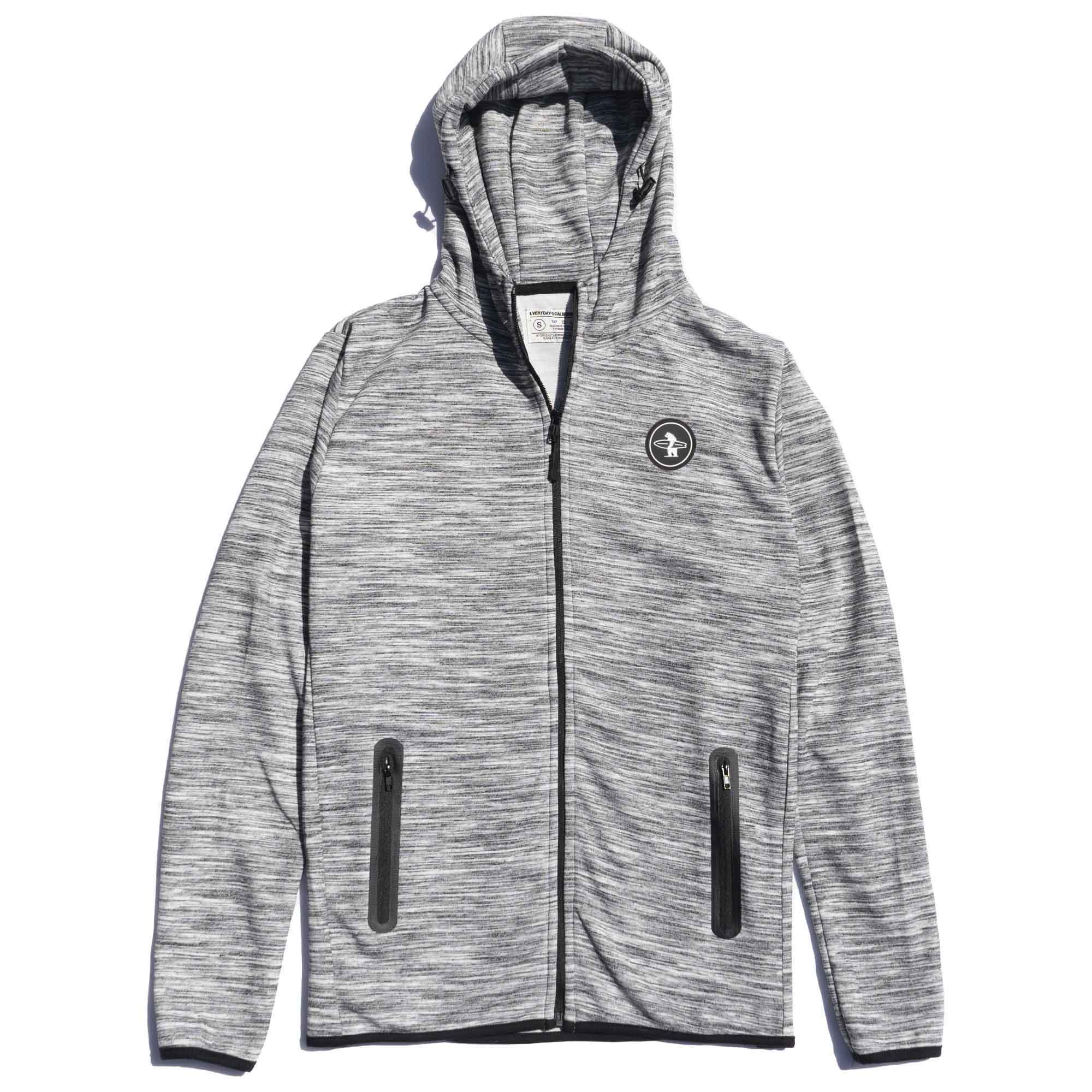 White Fleck Palisade Zip Up Hoodie 