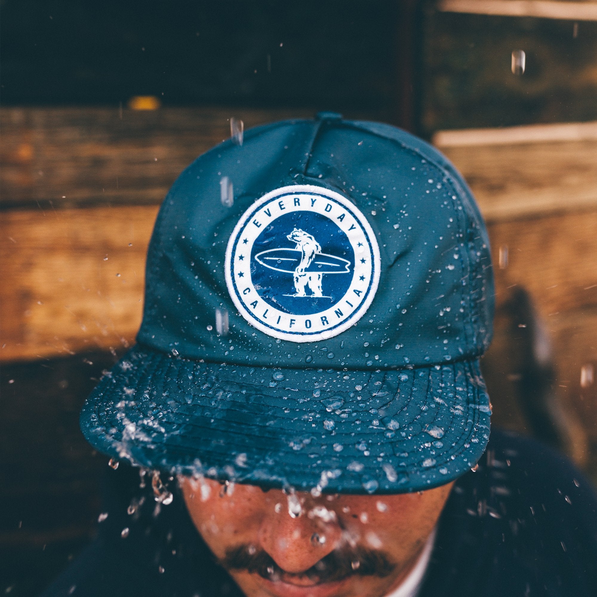 Everyday California Floating Waterproof Snapback in Navy