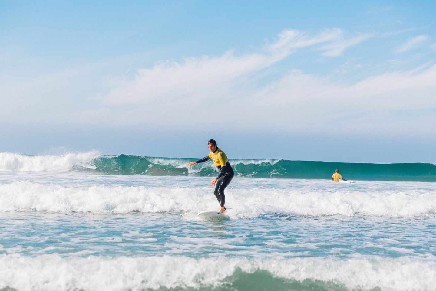 San Diego Surf lesson in the waves 