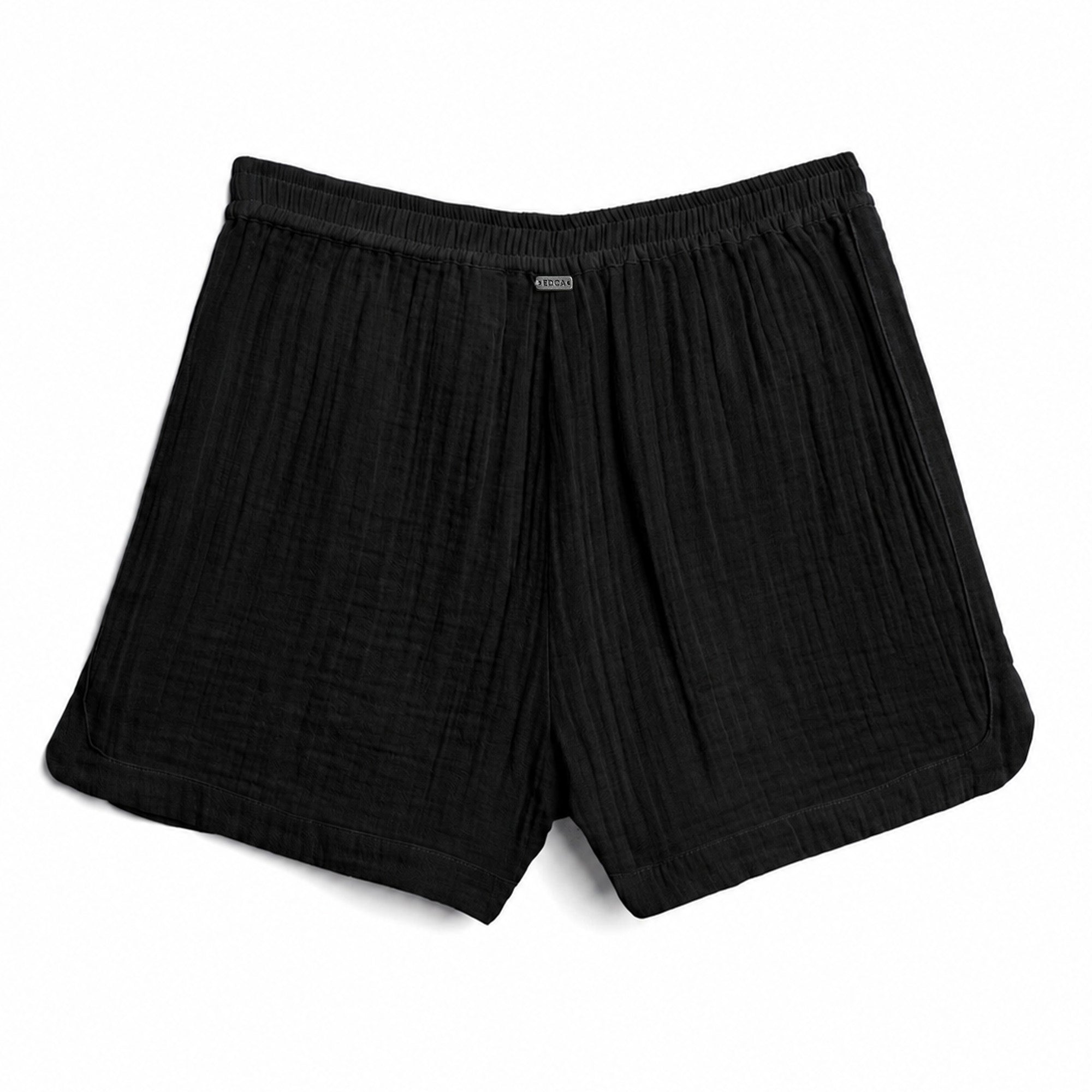 Black shorts on a white background