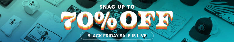 Banner displaying text "70% off Black Friday Sale s Live"