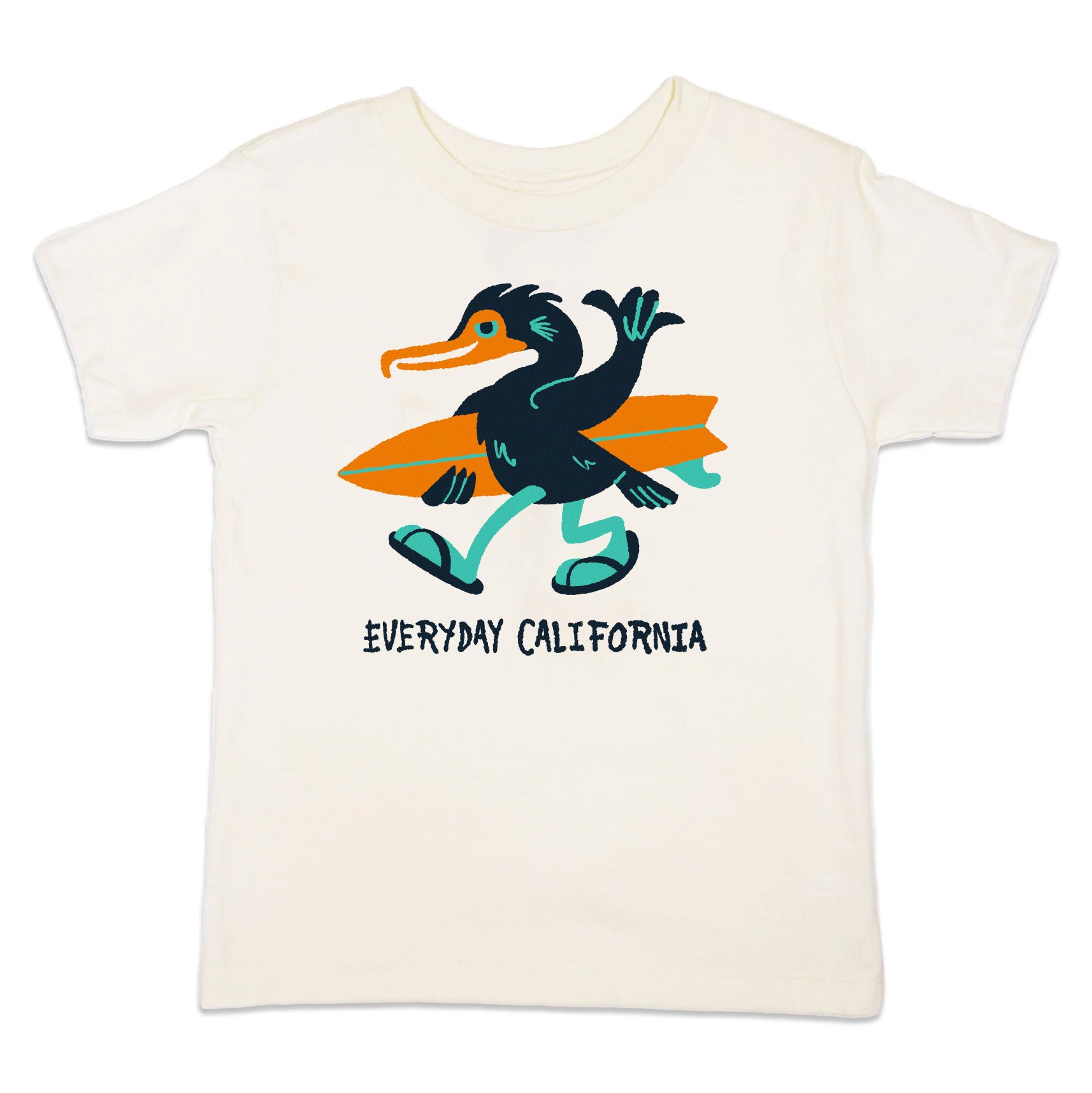 An Everyday California Cormorant Kids Tee.