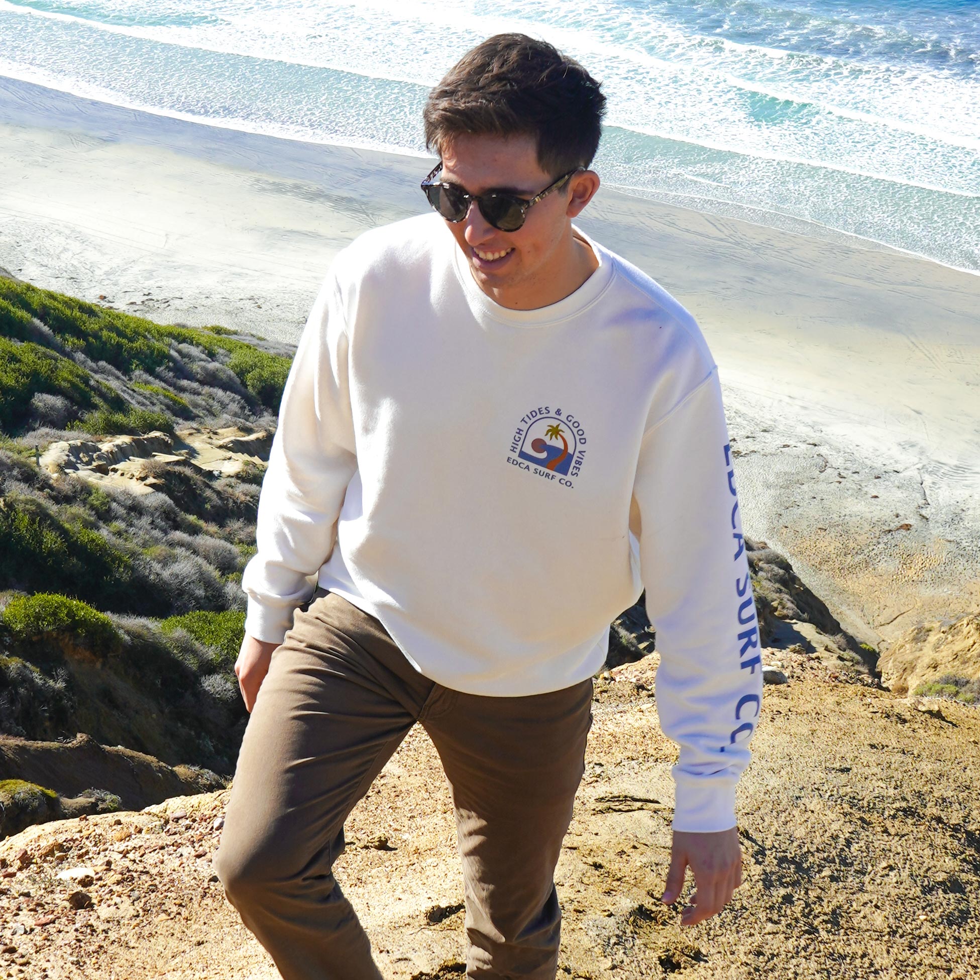 Everyday California Sublime Crewneck made for the beach