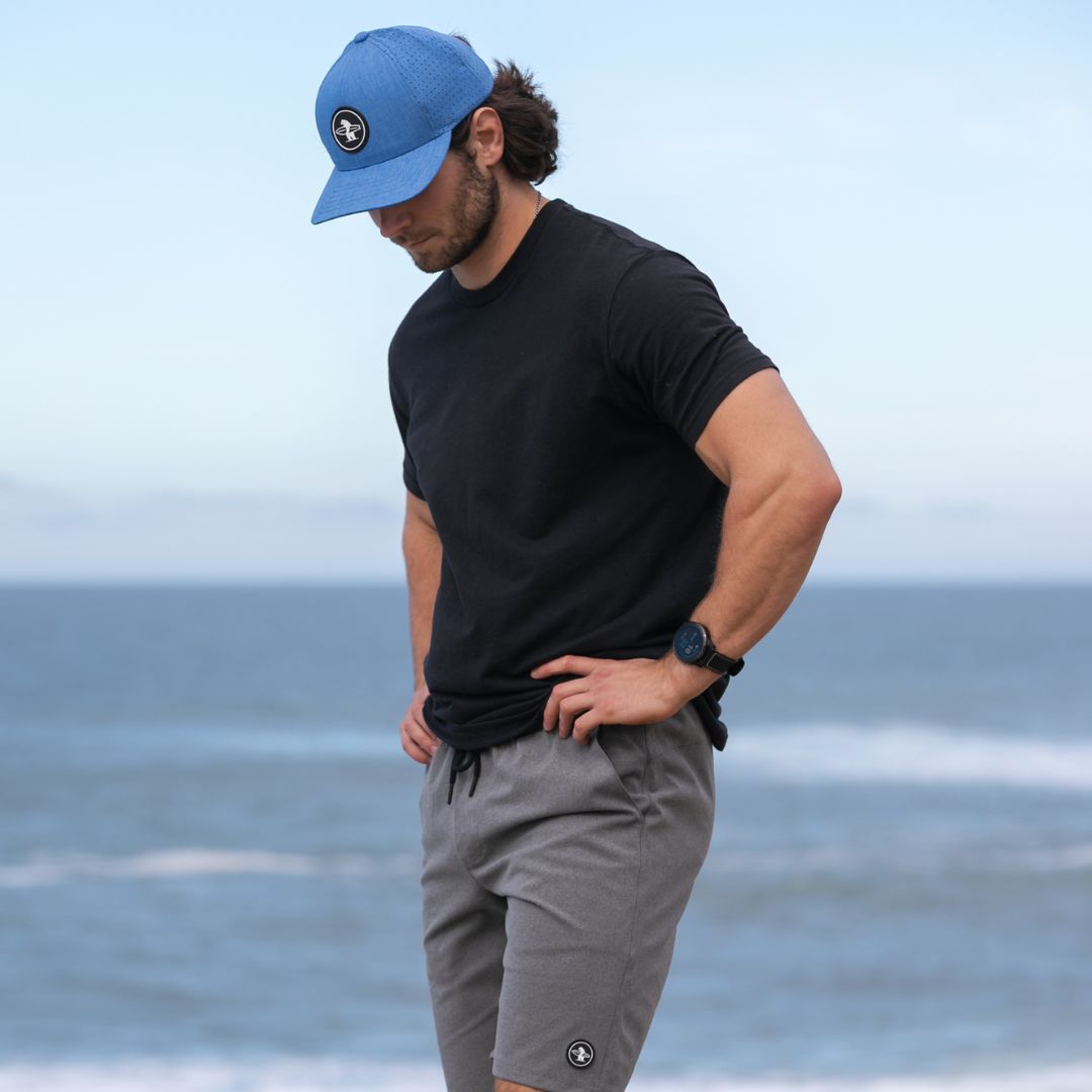 French Blue Diego Performance Hat made for outdoor activities while still being stylish 