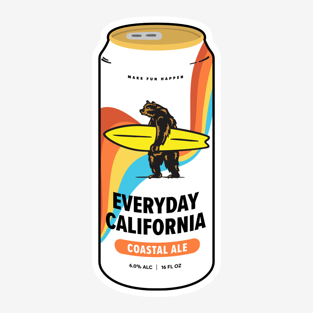 Everyday California Coastal Ale Sticker