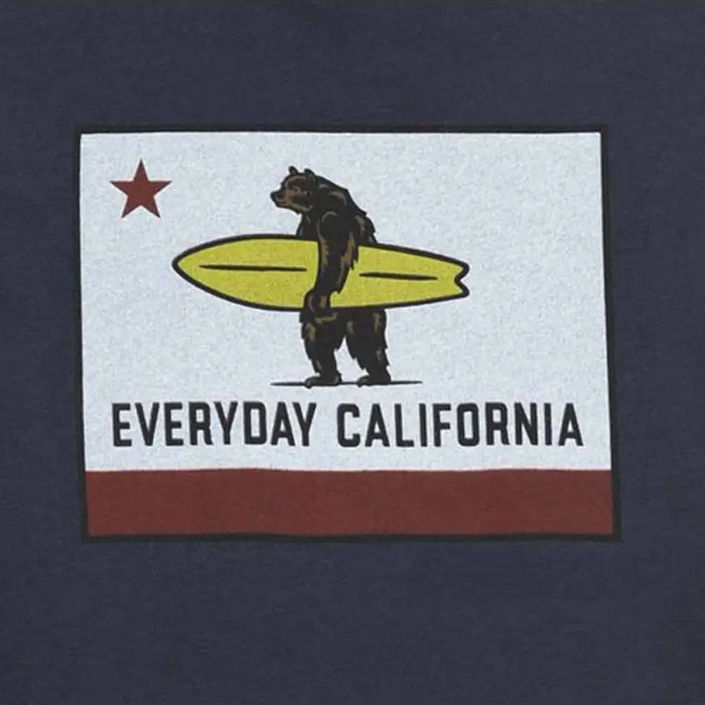 Everyday California El Joven Tee Ocean - Classic California shirt for kids featuring the California Grizzly