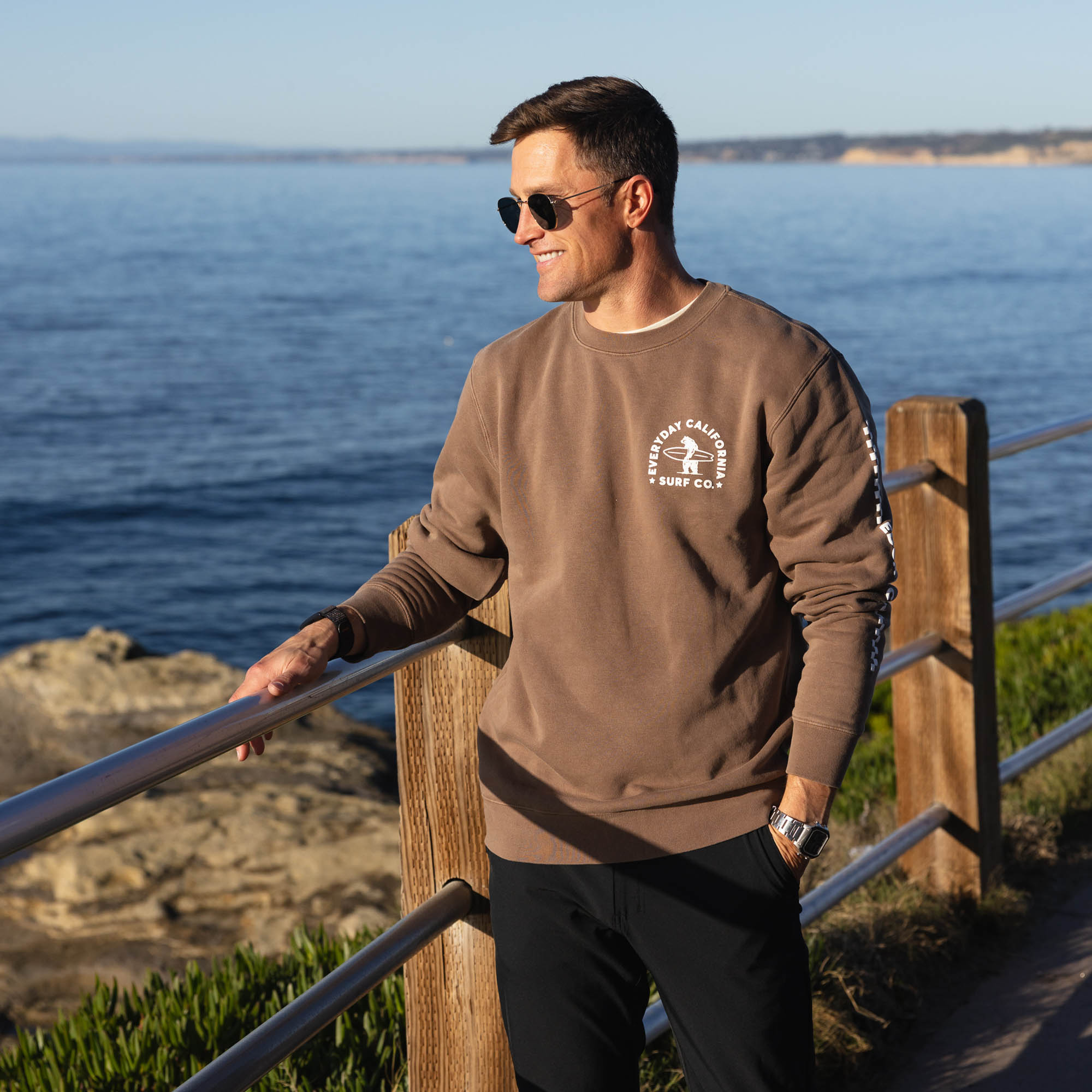 Logo Puff Print Crewneck