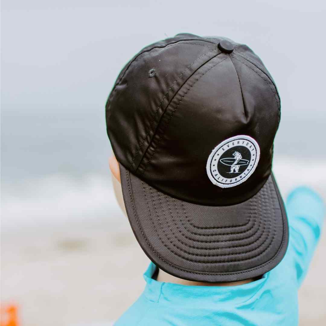 Everyday California Kid's Waterproof Snapback Hat Black