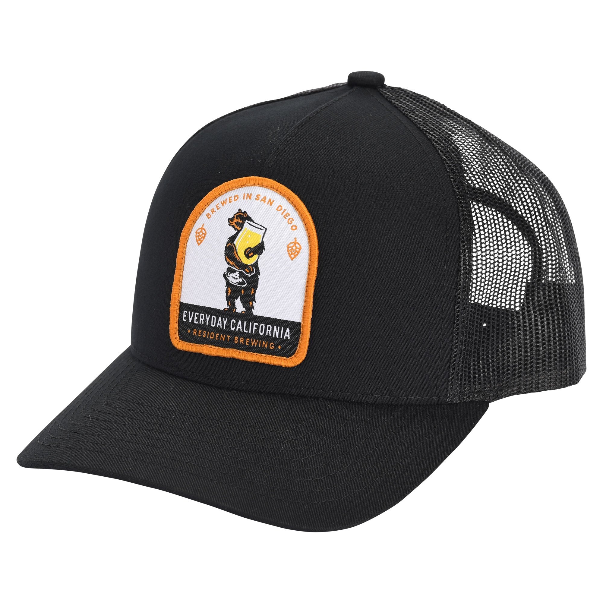 Everyday California Brewski Trucker Hat in Black