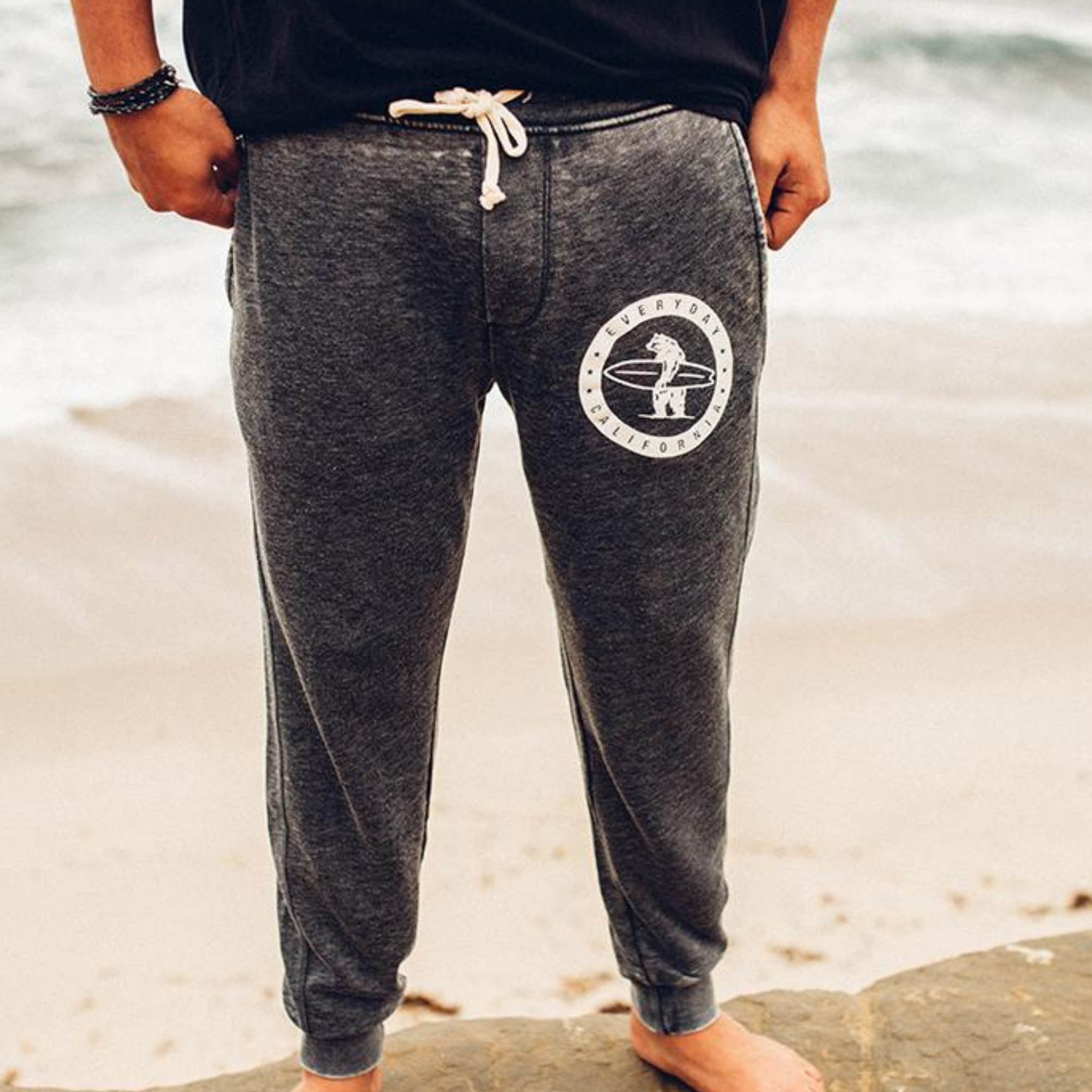 Everyday California Brutus Jogger on guy on the beach