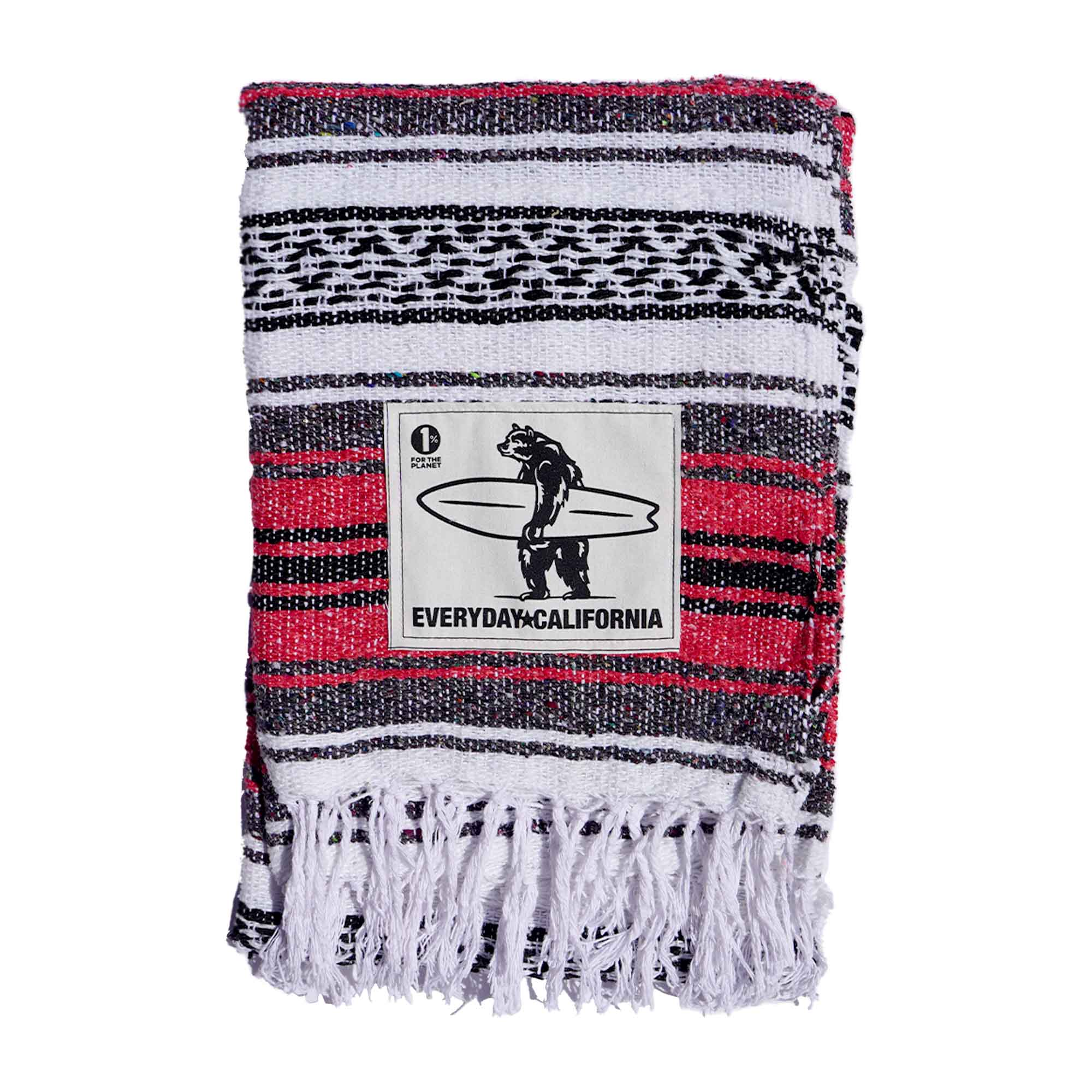 Everyday California Beach Baja Blanket in Red